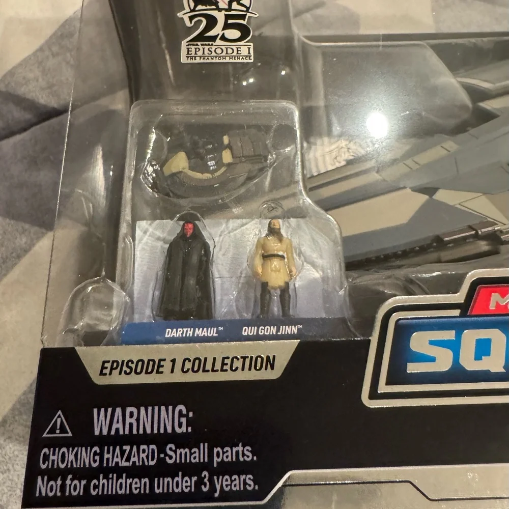 STAR WARS MICRO GALAXY SQUADRON SITH INFILTRATOR #0152 Qui Gon + DARTH MAUL MIB